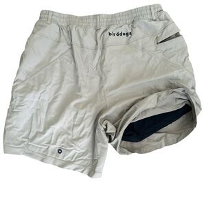 Birddogs Athletic Shirts - Khaki/Tan with Navy Lining, size Large